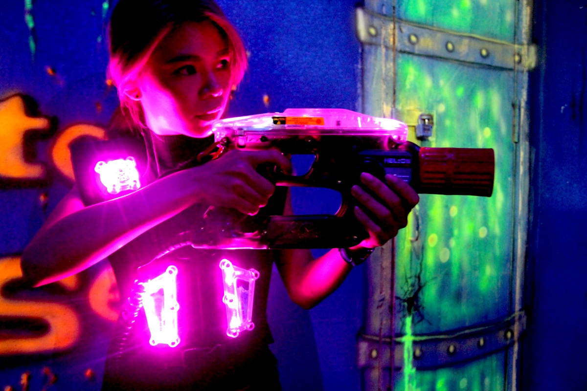 Lasertag Spieler Lasertag Spielende